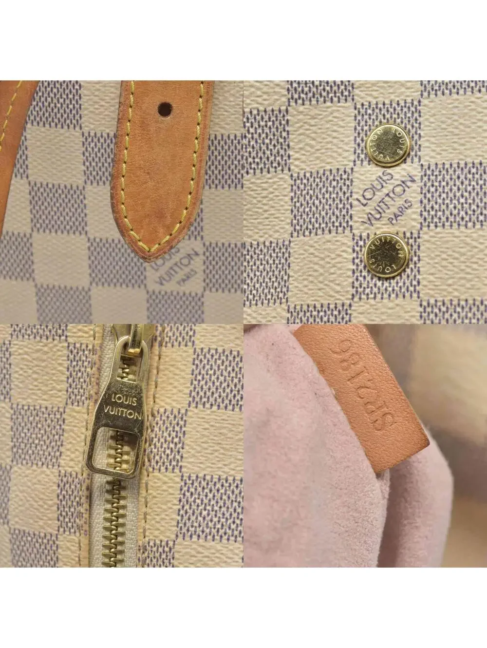 $2120 2016 Louis Vuitton Damier Azur Sperone Backpack SR2186